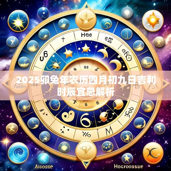 2025卯兔年农历四月初九日吉利时辰宜忌解析