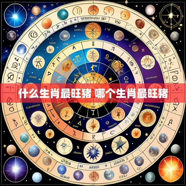 什么生肖最旺猪 哪个生肖最旺猪
