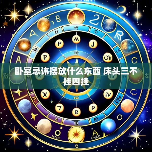 卧室忌讳摆放什么东西 床头三不挂四挂