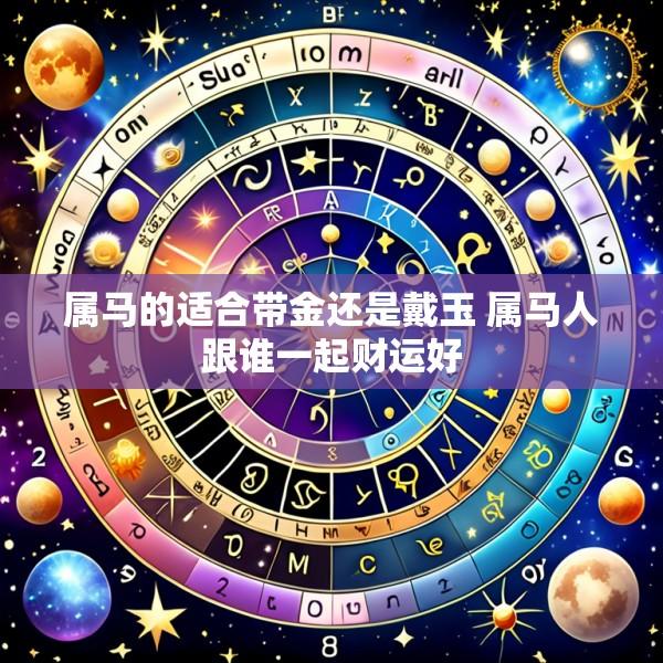 属马的适合带金还是戴玉 属马人跟谁一起财运好