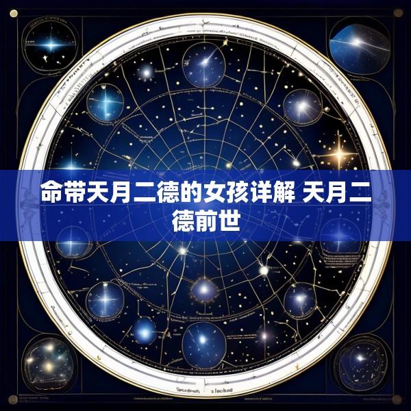 命带天月二德的女孩详解 天月二德前世