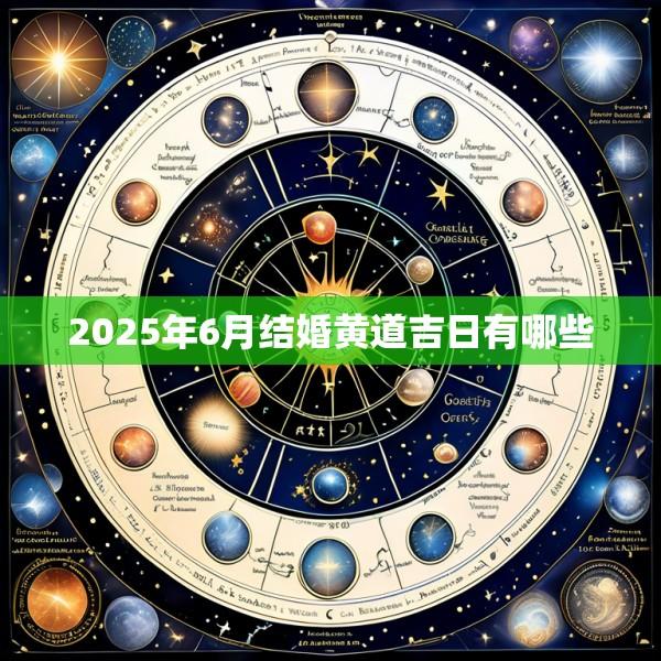 2025年6月结婚黄道吉日有哪些