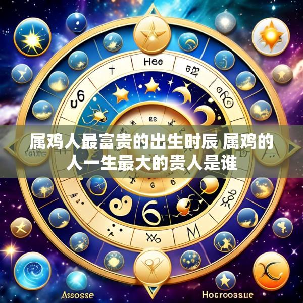 属鸡人最富贵的出生时辰 属鸡的人一生最大的贵人是谁
