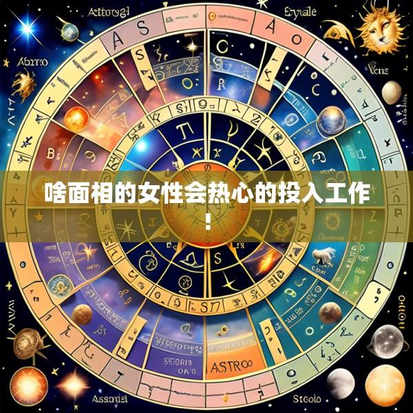 啥面相的女性会热心的投入工作!
