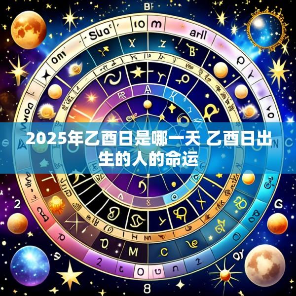 2025年乙酉日是哪一天 乙酉日出生的人的命运