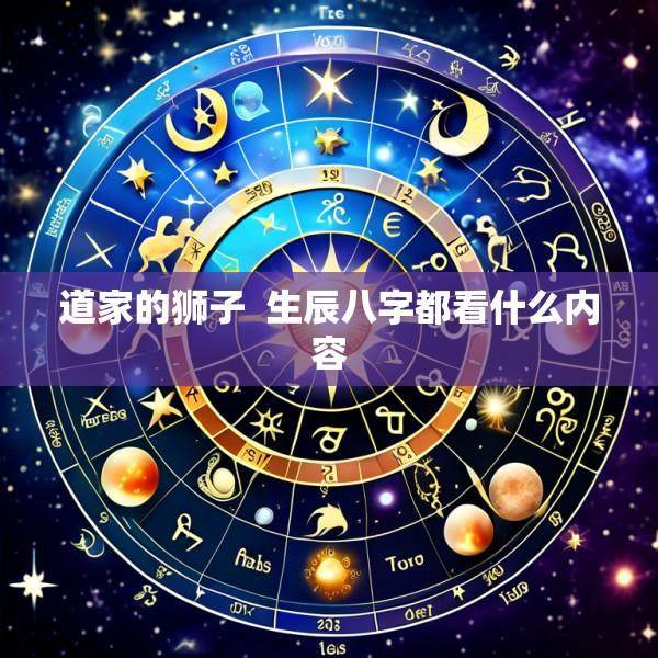 道家的狮子  生辰八字都看什么内容
