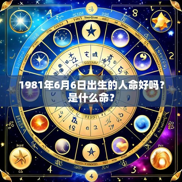 1981年6月6日出生的人命好吗？是什么命？
