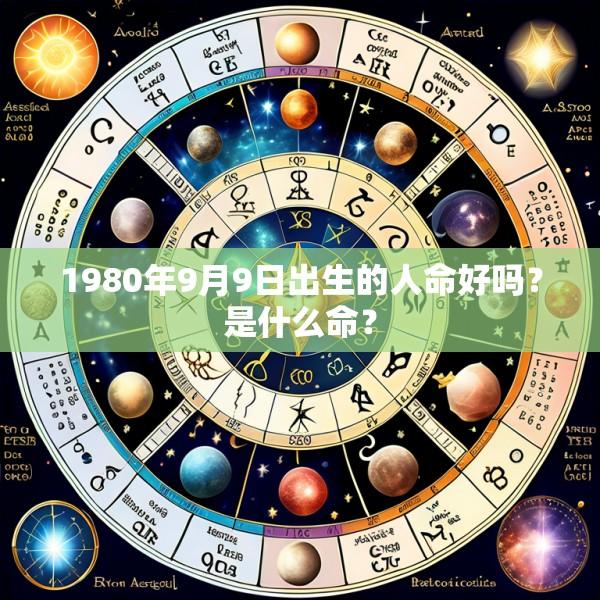 1980年9月9日出生的人命好吗？是什么命？