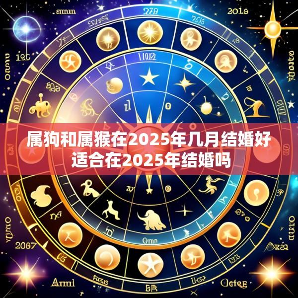 属狗和属猴在2025年几月结婚好 适合在2025年结婚吗