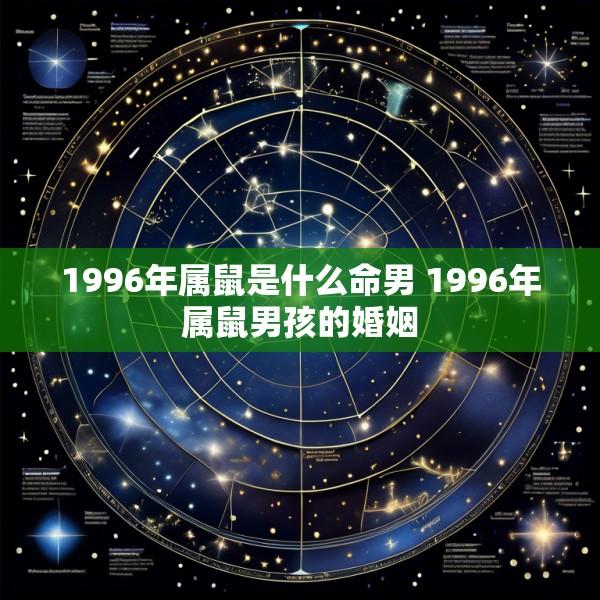 1996年属鼠是什么命男 1996年属鼠男孩的婚姻