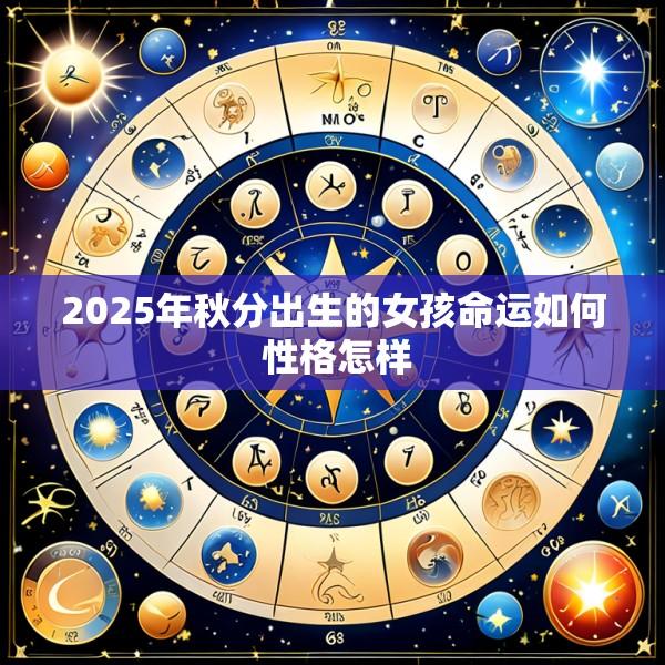 2025年秋分出生的女孩命运如何 性格怎样