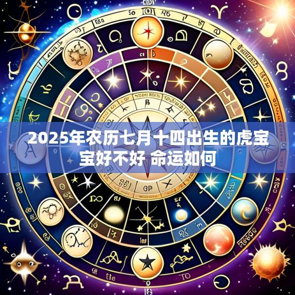 2025年农历七月十四出生的虎宝宝好不好 命运如何