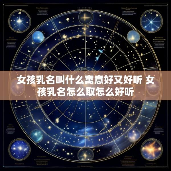女孩乳名叫什么寓意好又好听 女孩乳名怎么取怎么好听