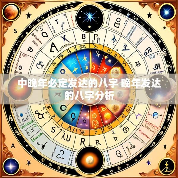中晚年必定发达的八字 晚年发达的八字分析