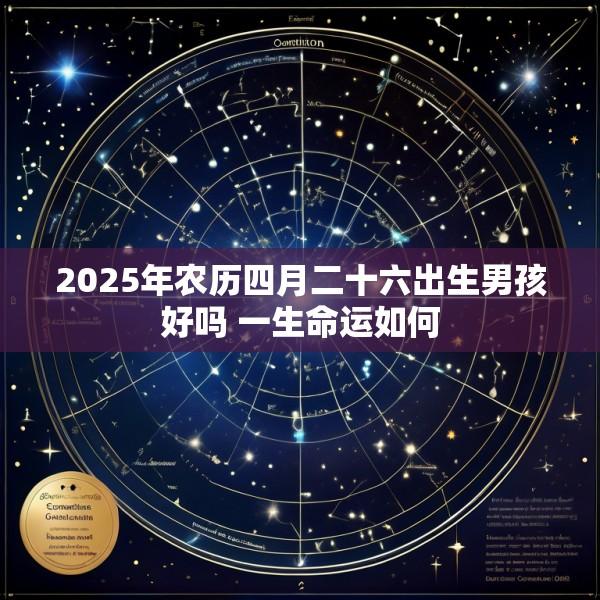 2025年农历四月二十六出生男孩好吗 一生命运如何