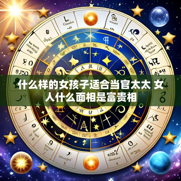 什么样的女孩子适合当官太太 女人什么面相是富贵相