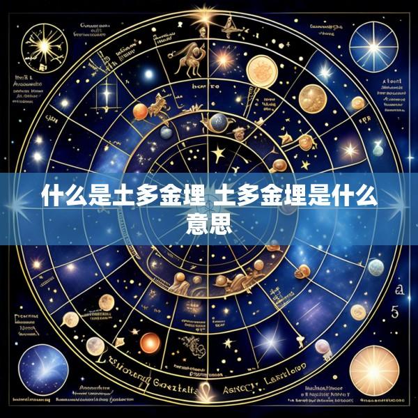 什么是土多金埋 土多金埋是什么意思