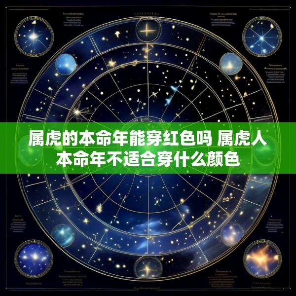 属虎的本命年能穿红色吗 属虎人本命年不适合穿什么颜色