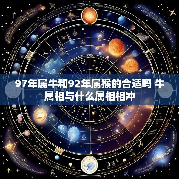 97年属牛和92年属猴的合适吗 牛属相与什么属相相冲