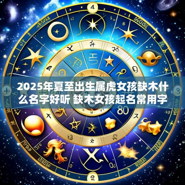 2025年夏至出生属虎女孩缺木什么名字好听 缺木女孩起名常用字