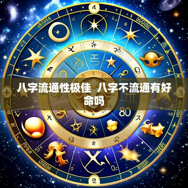 八字流通性极佳  八字不流通有好命吗