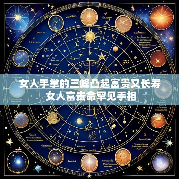 女人手掌的三峰凸起富贵又长寿 女人富贵命罕见手相