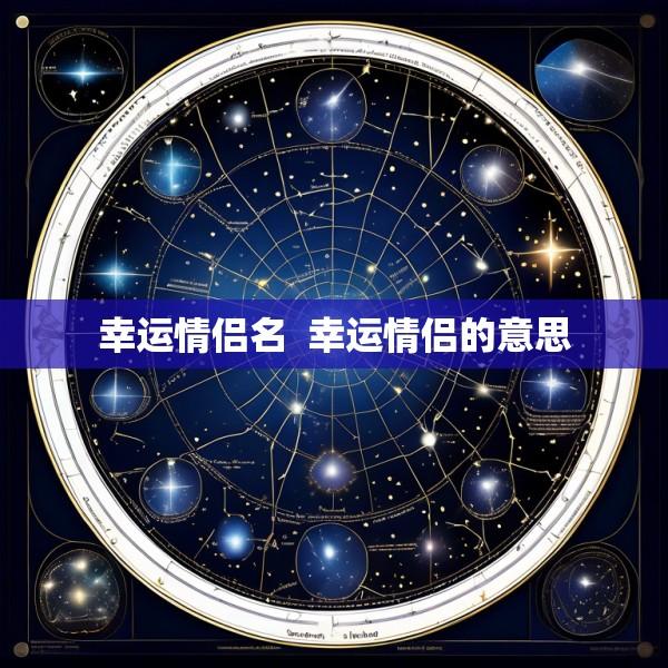 幸运情侣名  幸运情侣的意思