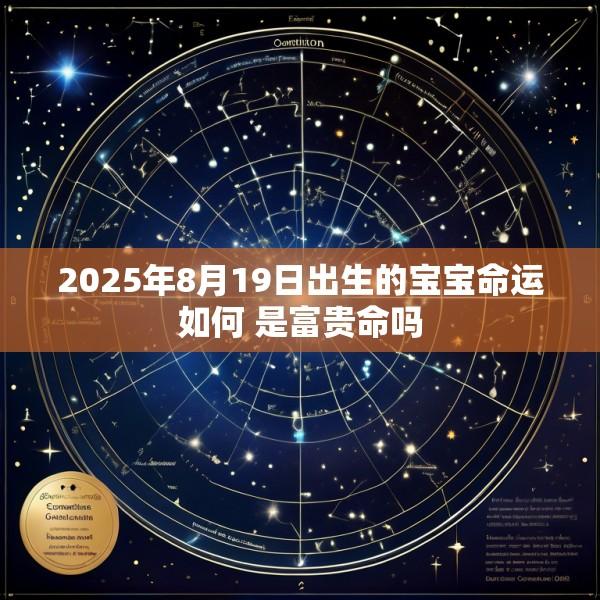 2025年8月19日出生的宝宝命运如何 是富贵命吗