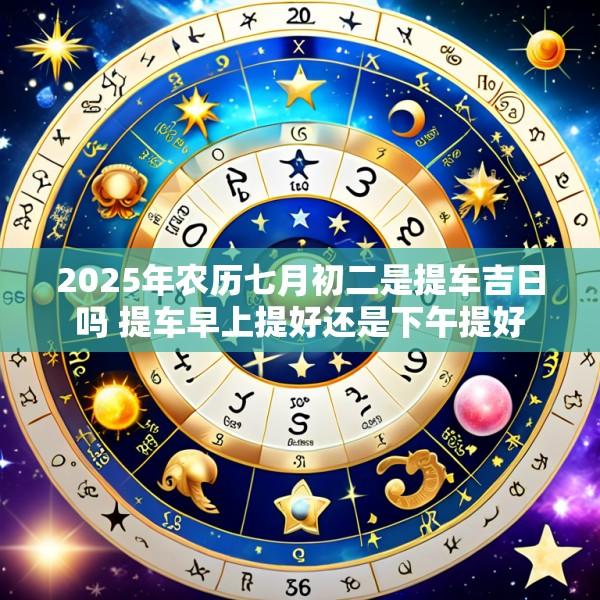 2025年农历七月初二是提车吉日吗 提车早上提好还是下午提好