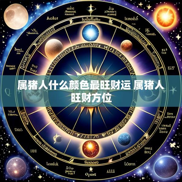 属猪人什么颜色最旺财运 属猪人旺财方位