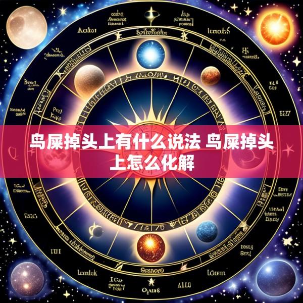 鸟屎掉头上有什么说法 鸟屎掉头上怎么化解