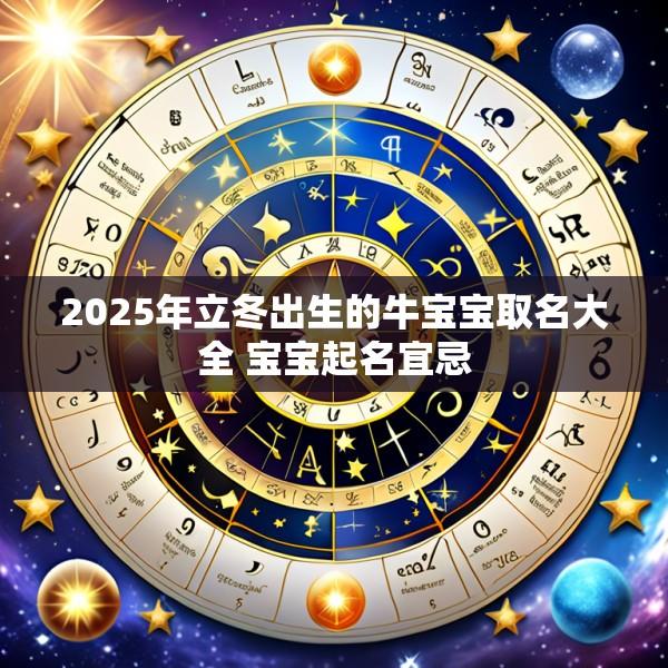 2025年立冬出生的牛宝宝取名大全 宝宝起名宜忌
