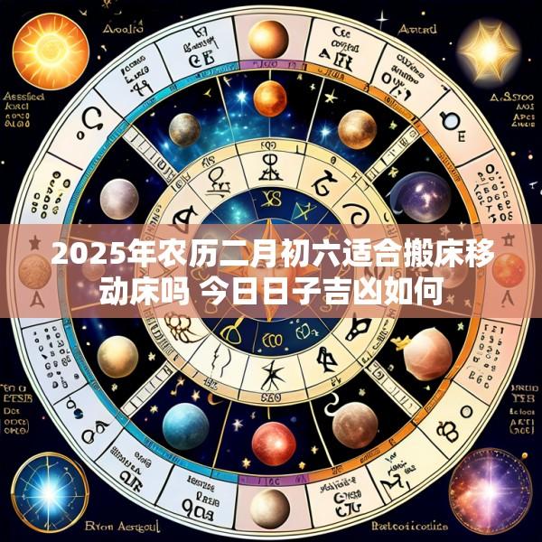 2025年农历二月初六适合搬床移动床吗 今日日子吉凶如何