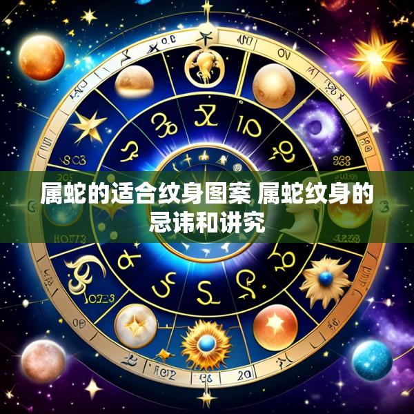 属蛇的适合纹身图案 属蛇纹身的忌讳和讲究