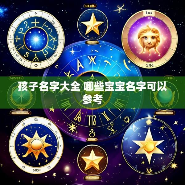 孩子名字大全 哪些宝宝名字可以参考