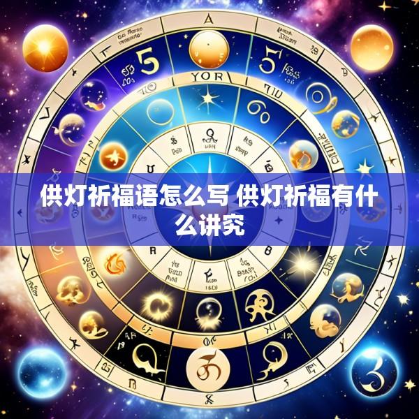 供灯祈福语怎么写 供灯祈福有什么讲究