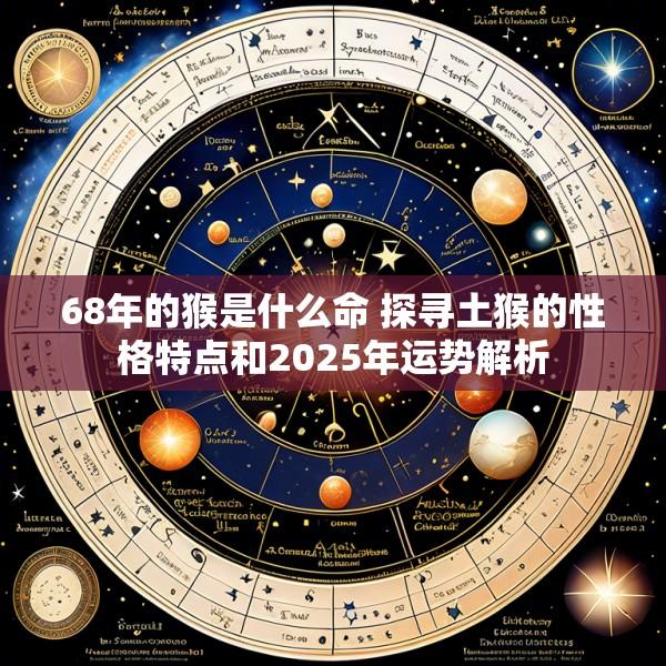 68年的猴是什么命 探寻土猴的性格特点和2025年运势解析