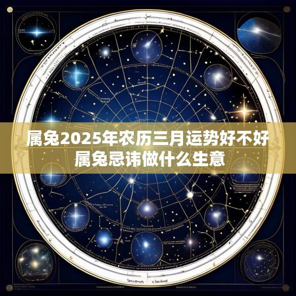 属兔2025年农历三月运势好不好 属兔忌讳做什么生意