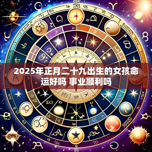 2025年正月二十九出生的女孩命运好吗 事业顺利吗