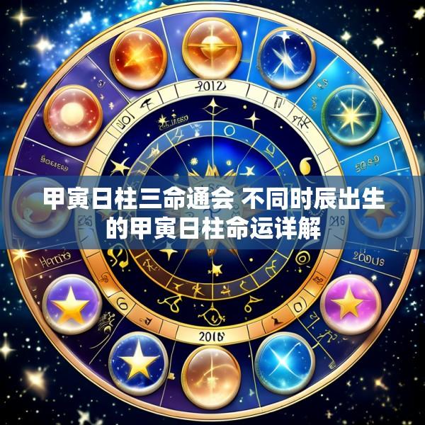 甲寅日柱三命通会 不同时辰出生的甲寅日柱命运详解
