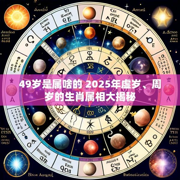 49岁是属啥的 2025年虚岁、周岁的生肖属相大揭秘