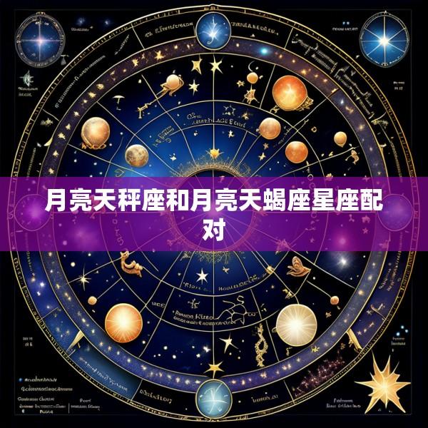 月亮天秤座和月亮天蝎座星座配对