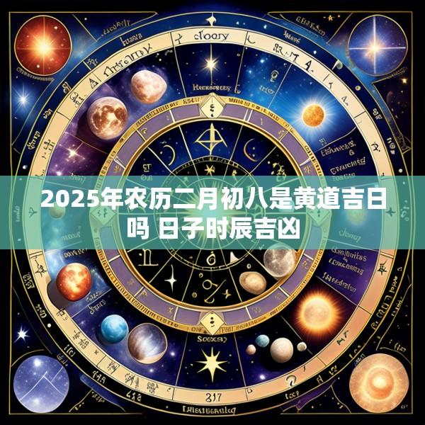 2025年农历二月初八是黄道吉日吗 日子时辰吉凶