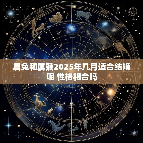 属兔和属猴2025年几月适合结婚呢 性格相合吗