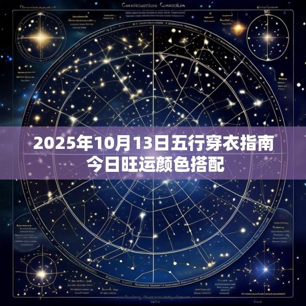 2025年10月13日五行穿衣指南 今日旺运颜色搭配