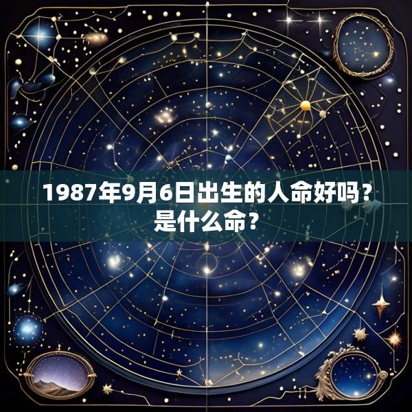 1987年9月6日出生的人命好吗？是什么命？