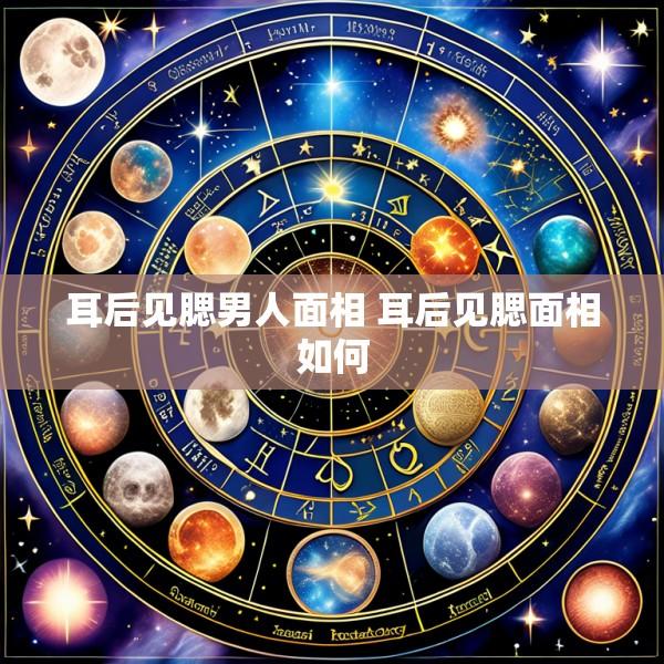 耳后见腮男人面相 耳后见腮面相如何