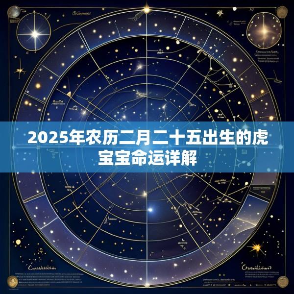2025年农历二月二十五出生的虎宝宝命运详解