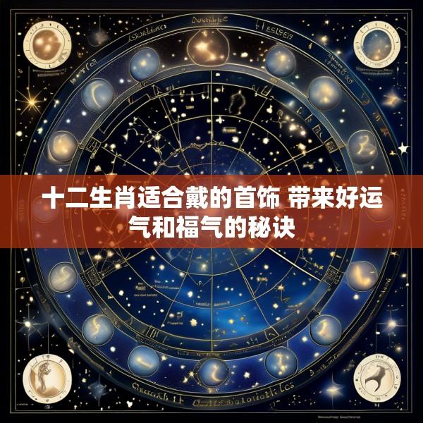 十二生肖适合戴的首饰 带来好运气和福气的秘诀