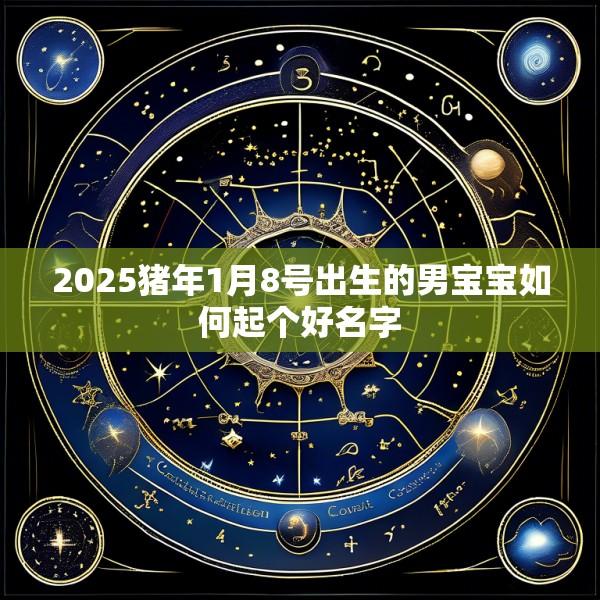 2025猪年1月8号出生的男宝宝如何起个好名字